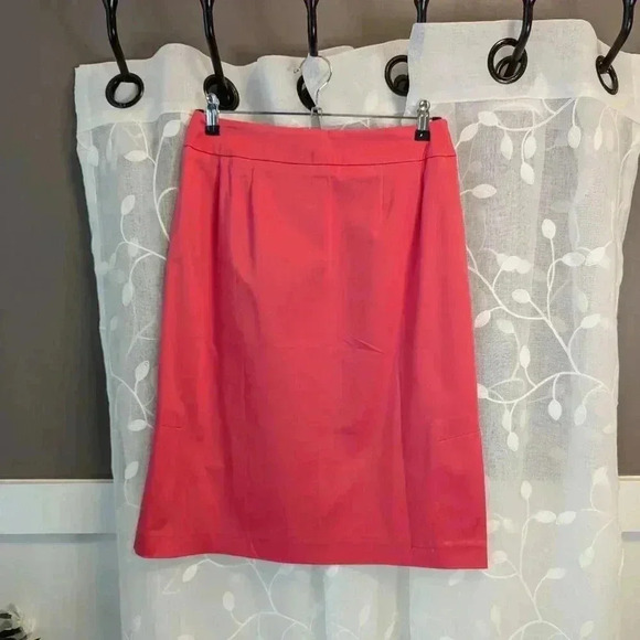 Harve Benard Orange 97% cotton Midi Skirt, Size 8 - Picture 1 of 6